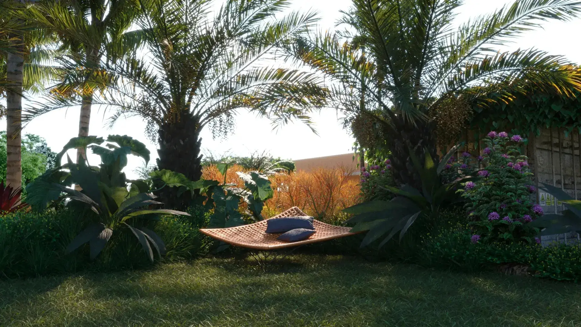 Paisagismo de área de descanso